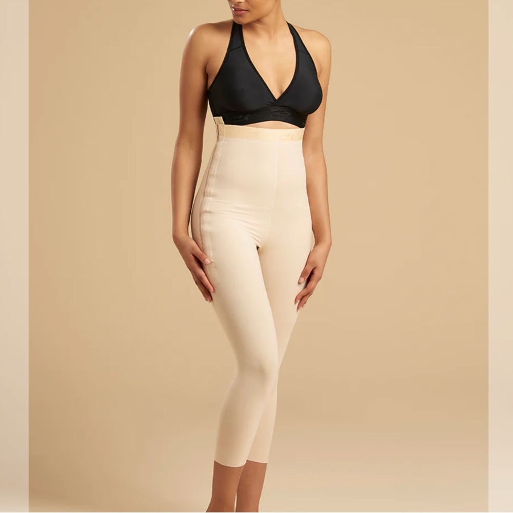 Marena Recovery - High Waist Girdle - Calf Length - Black - Large